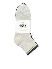 Pack of 3 pairs of short socks Luca Grey/Black