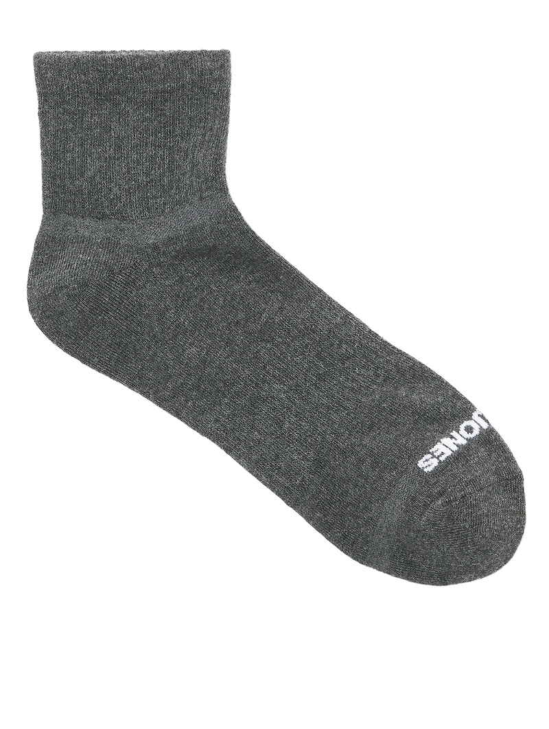 Pack of 3 pairs of short socks Luca Grey/Black