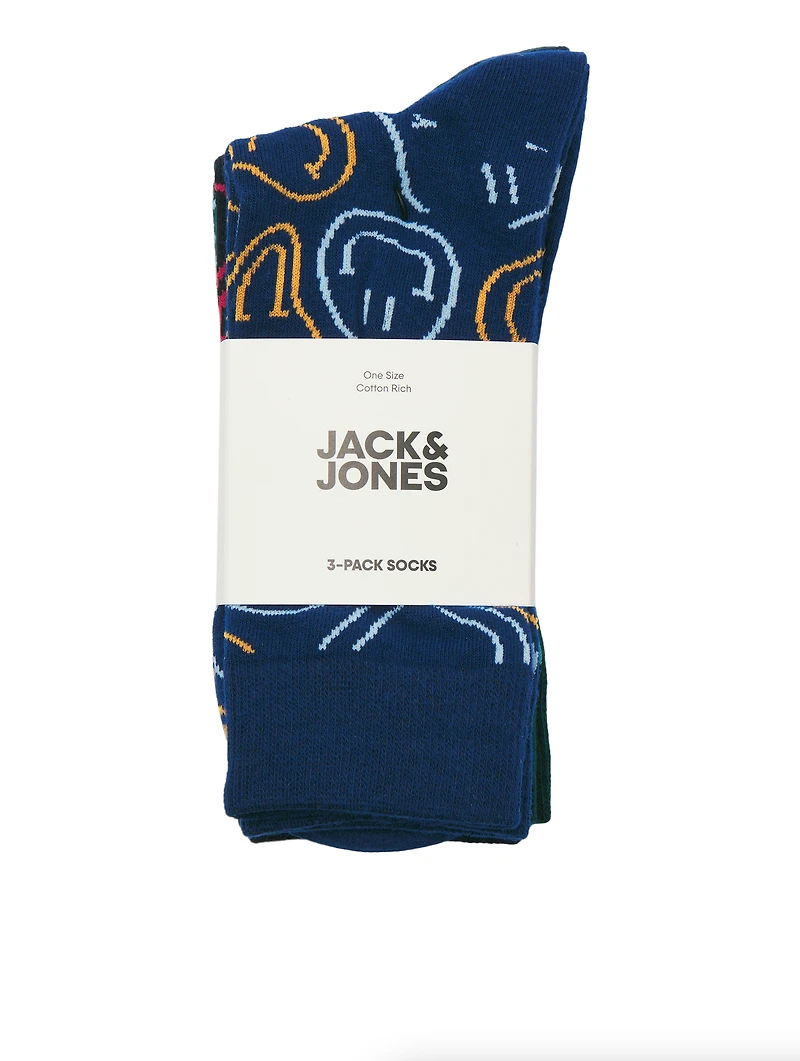 Pack de 3 paires de chaussettes Smiley