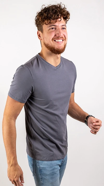 T-shirt Nu Pima coton gris