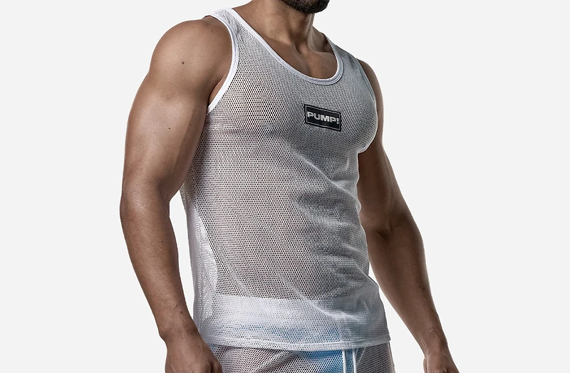 Débardeur en maille blanche