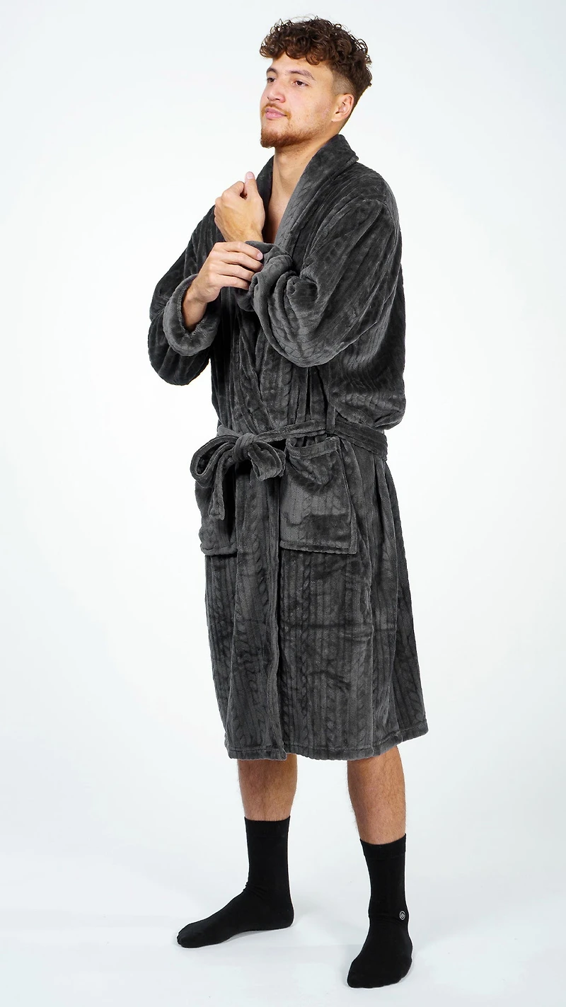 Robe de chambre Wanted Cable Grise