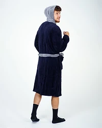Robe de chambre Wanted Navy Contrast Grey Hood