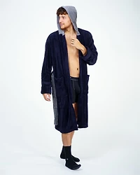 Robe de chambre Wanted Navy Contrast Grey Hood