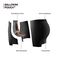 Pack de 2 boxers Sport Mesh BLACK/GRAPHITE