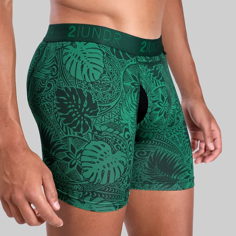 Swing Shift Boxer Shorts Coastal Green