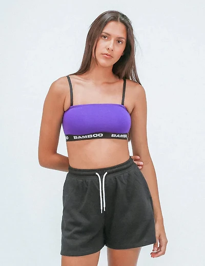 Convertible Dark Purple Bandeau Bra