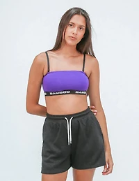 Convertible Dark Purple Bandeau Bra