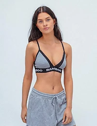 Grey Mix Mesh Convertible Triangle Bra