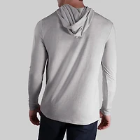 Luxury Grey Long Sleeve Hooded Sweater