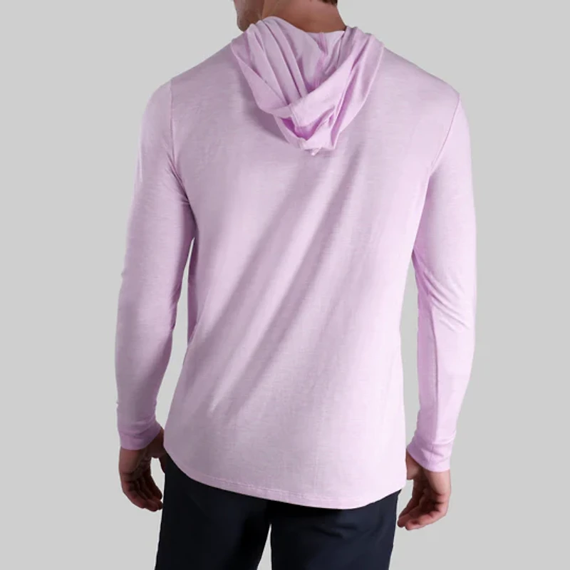Chandail à manches longues et capuchon Luxury Heathered Lavender