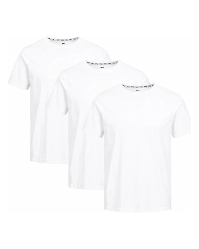 3 t-shirts en bambou : Blanc