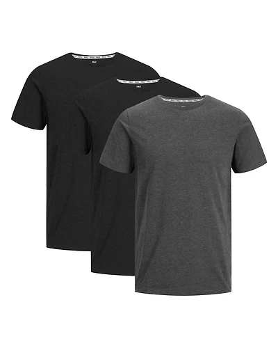 3 bamboo t-shirts: Black & Charcoal