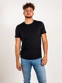 3 t-shirts en bambou : Noir