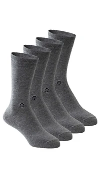 4 pairs of mid-calf stockings: Grey
