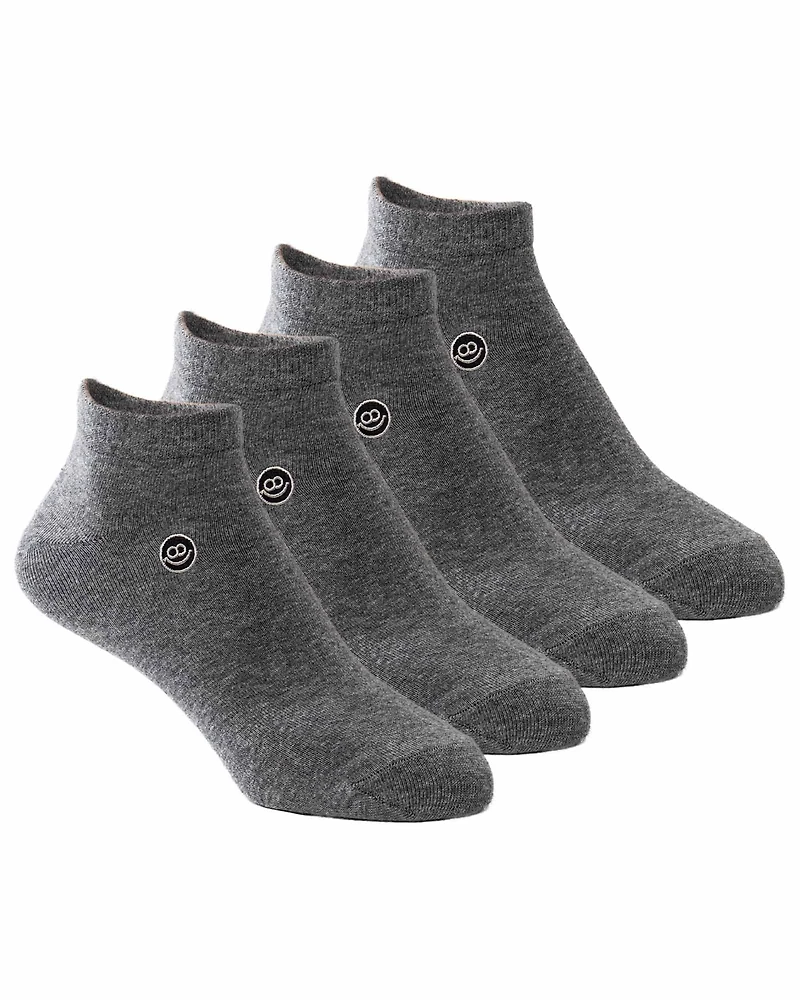 4 paires de bas chevilles : Gris