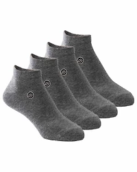 4 paires de bas chevilles : Gris