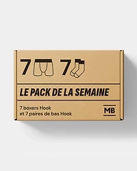 Pack de la semaine: 7 boxers Hook et paires bas