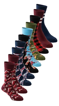 10 paires de bas mi-mollet: Funky