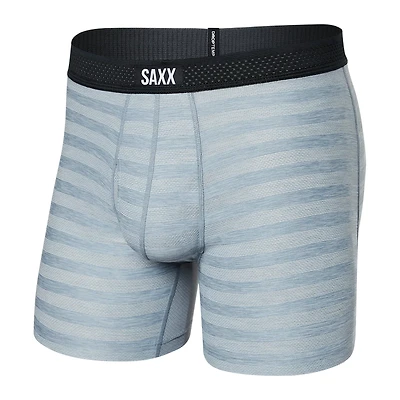 Saxx - Droptemp™ Cooling Mesh Boxer Brief : Mid Grey Heather