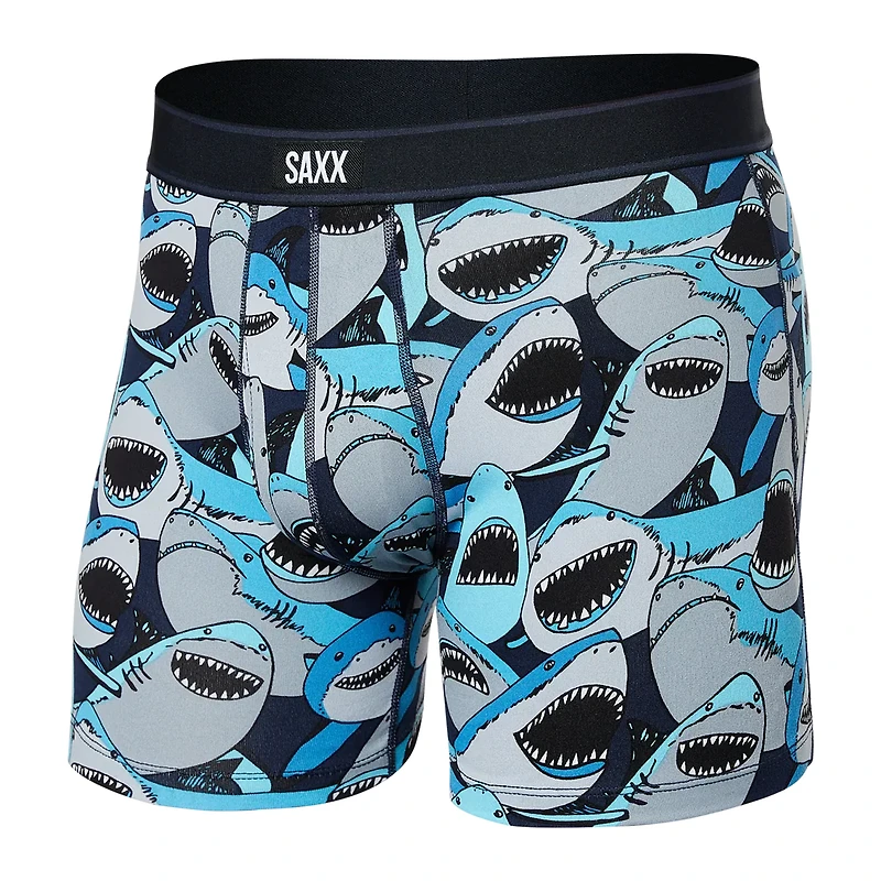 Saxx - Daytripper Boxer Brief : Shark Tank Camo-Navy