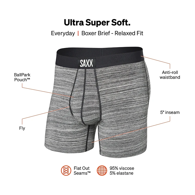 Boxer Ultra avec Ouverture Heather Grey