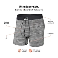 Boxer Ultra avec Ouverture Heather Grey
