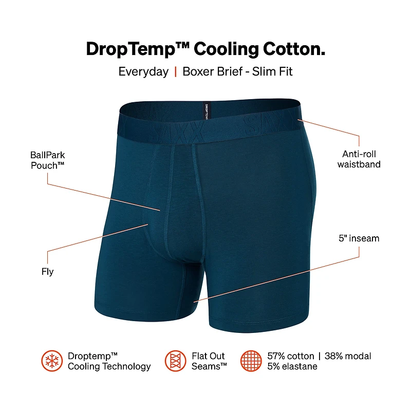 Boxer DROPTEMP™ COOLING Cotton Deep Ocean
