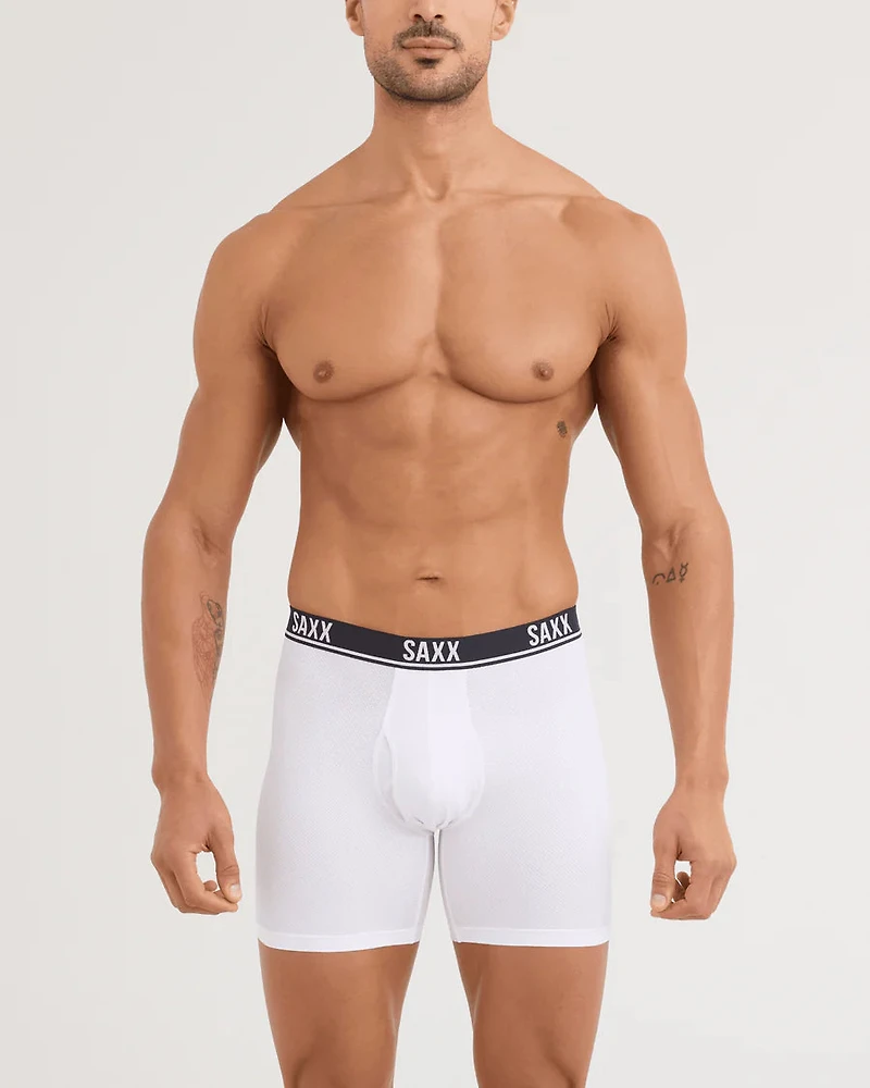 Pack of 3 ESSENTIAL PERFORMANCE boxer briefs WHITE/TRADEWINDS/BLACK