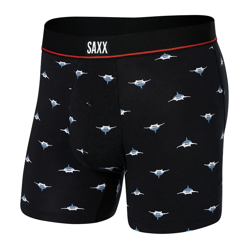 Saxx - Non-Stop Stretch Cotton Boxer Brief : Black