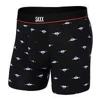 Saxx - Non-Stop Stretch Cotton Boxer Brief : Black