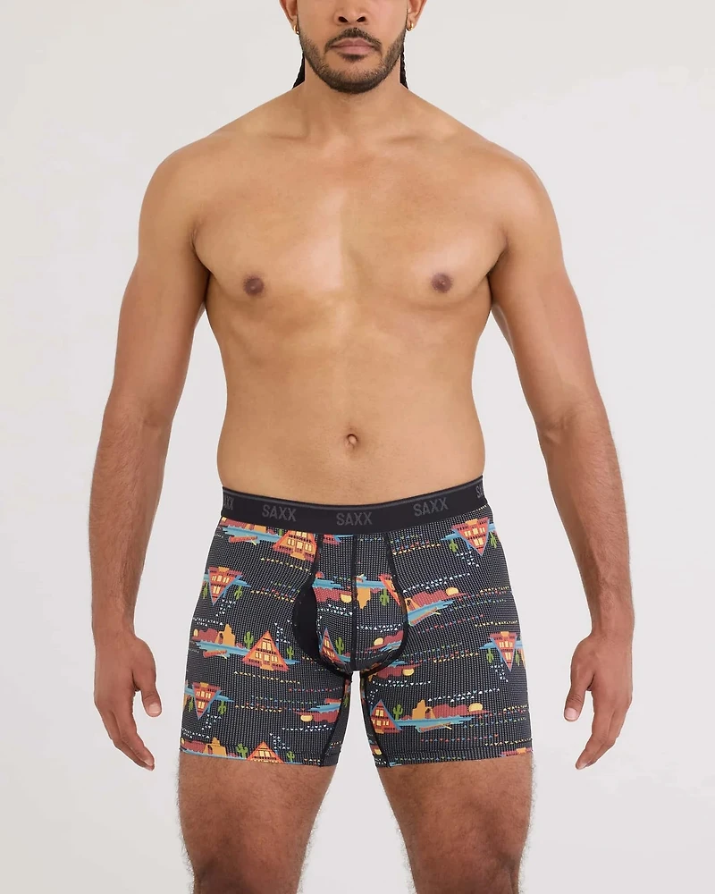 Quest Quick Dry Mesh Boxer Shorts LAKESIDE-BLACK