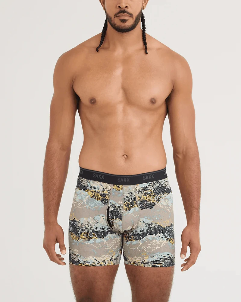 Quest Quick Dry Mesh Boxer Brief : Summits-Cinder