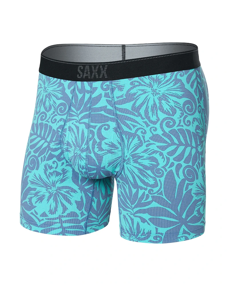 Boxer Quest SURF FLOWERS-TURQUOISE