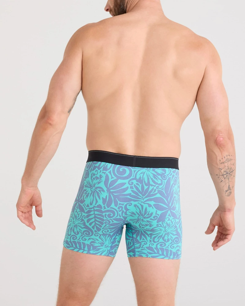 Boxer Quest SURF FLOWERS-TURQUOISE