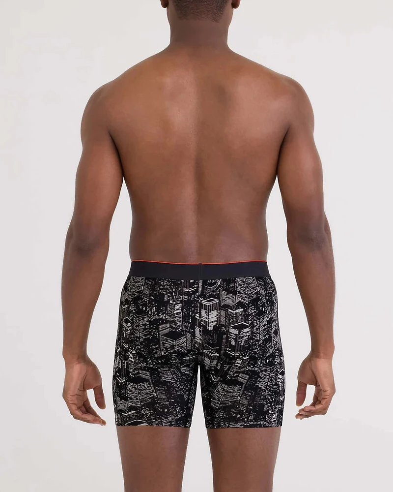 Multi-Sport Boxer Shorts, City Night - Black