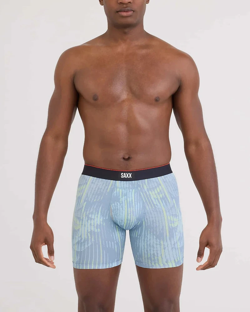 Multi-Sport Boxer Shorts, Screen-Washed Denim, Palm