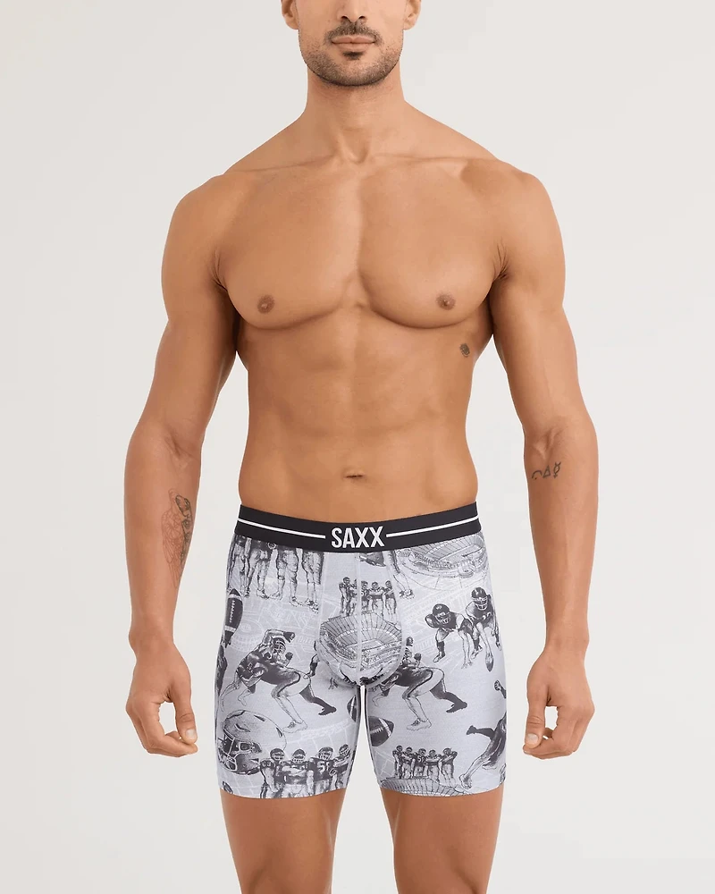 Volt Boxer Brief : GRIDIRON ACTION- GREY HTHR