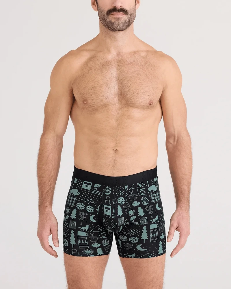 Droptemp Cooling Cotton Boxer STAMPS DU CAMP-NOIR
