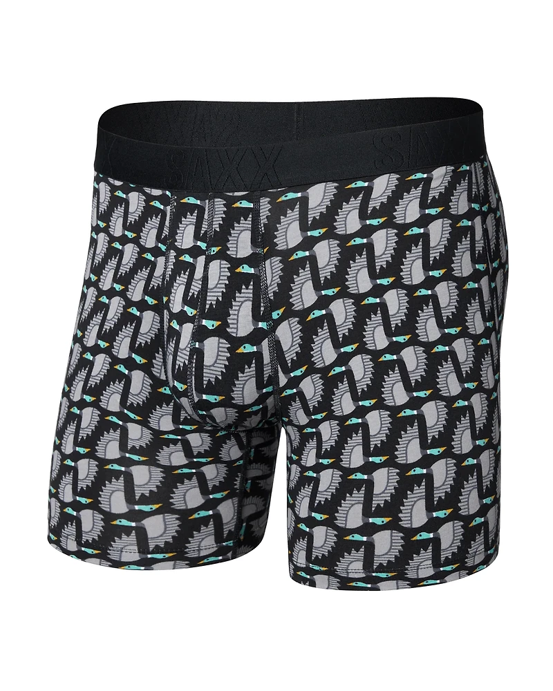 Droptemp Cooling Cotton Boxer Brief : FLIGHT PATTERN-BLACK