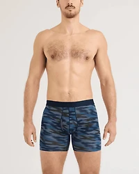 Droptemp Cooling Cotton Boxer Brief : SWIFT CAMO-DARK INK