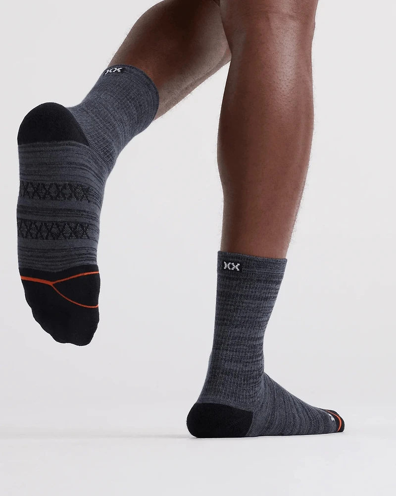 Pair of Good Form BLACK/GREY STRIPE stockings