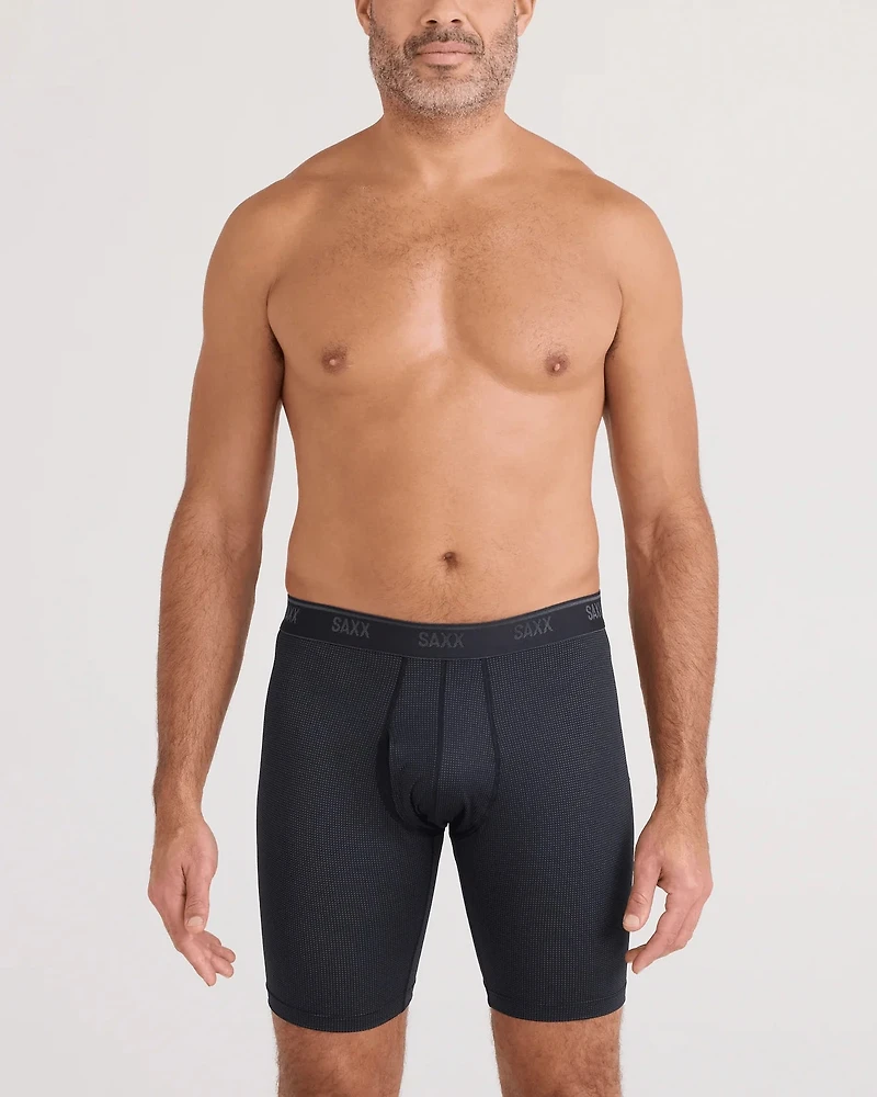 Pack de 2 boxers Droptemp Coton ENCRE FONCÉE/NOIR