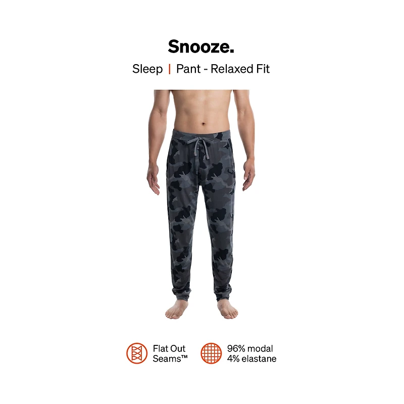 Pantalon Pyjama Snooze SUPERSIZE CAMO- DARK CHARCOAL