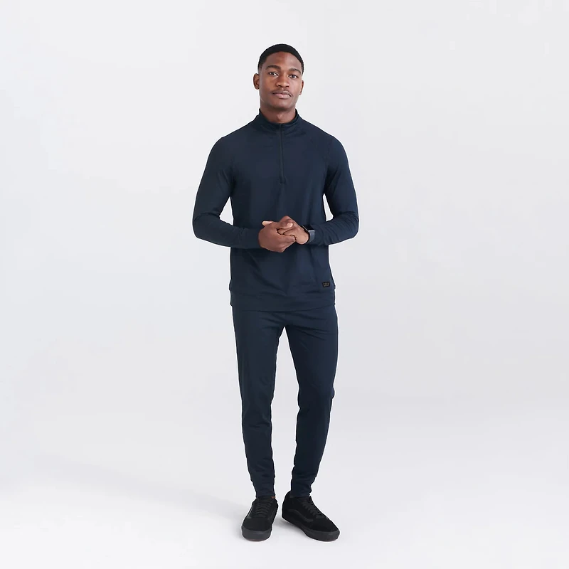 Pantalon jogging Peakdaze performant en maille douce Black