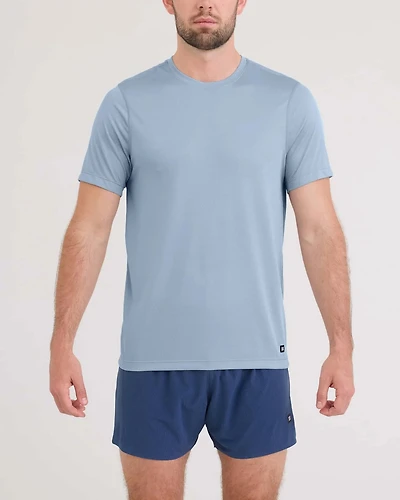 T-shirt Tech Multi-Sport BROUILLARD BLEU