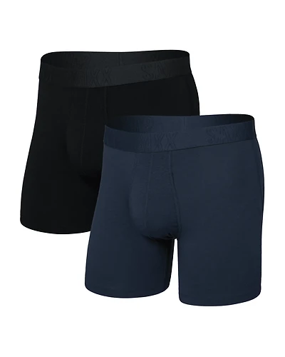 Pack de 2 boxers Droptemp Coton ENCRE FONCÉE/NOIR
