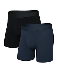 Pack de 2 boxers Droptemp Coton ENCRE FONCÉE/NOIR