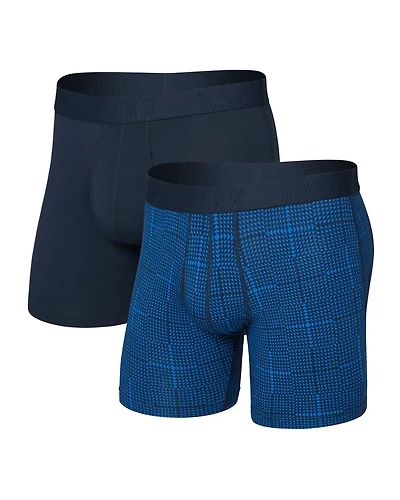 Pack de 2 boxers Droptemp Coton CARREAUX RAD/ENCRE FONCÉE