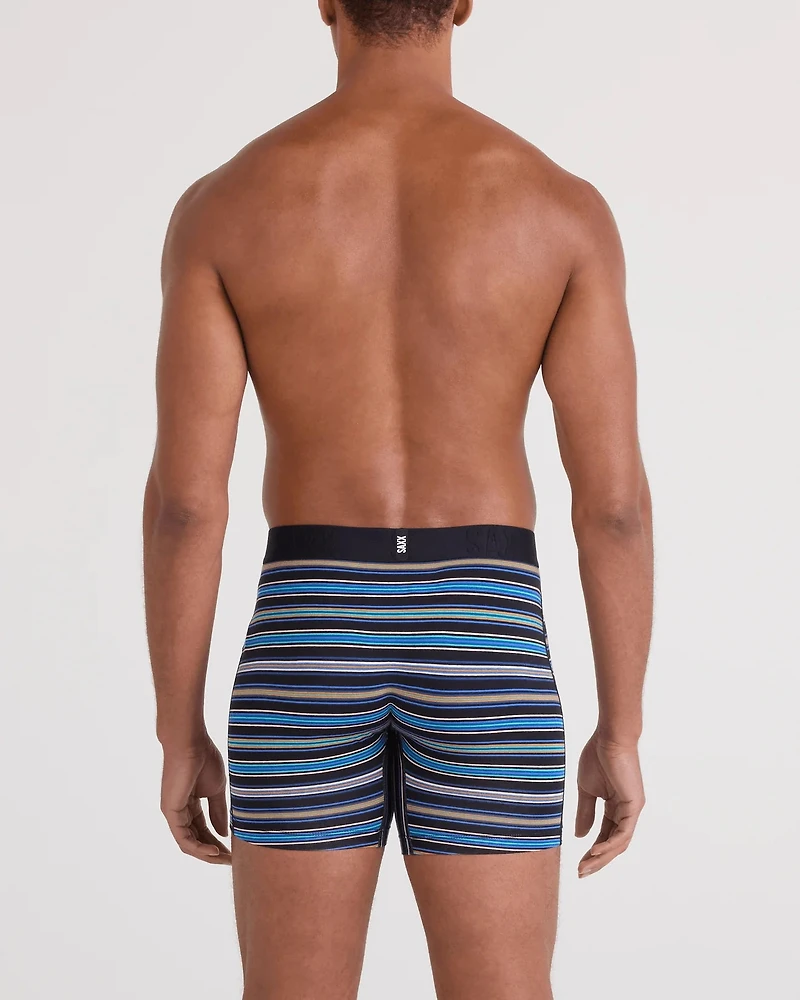 Pack de 2 boxers Droptemp Coton RAYURE VIVANTE/GRIS FONCÉ GRISÉ